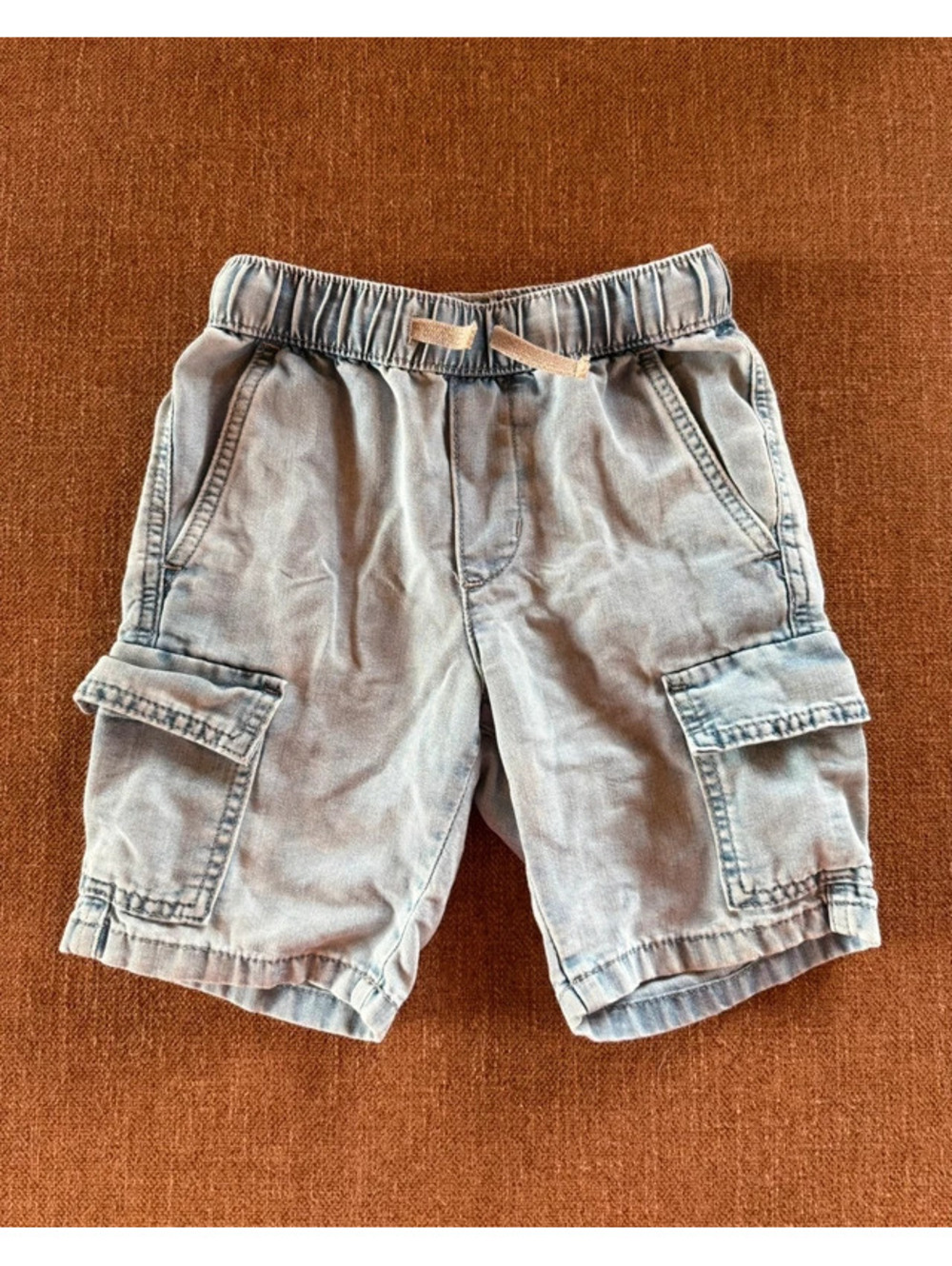 Boys denim cargo shorts size 4T